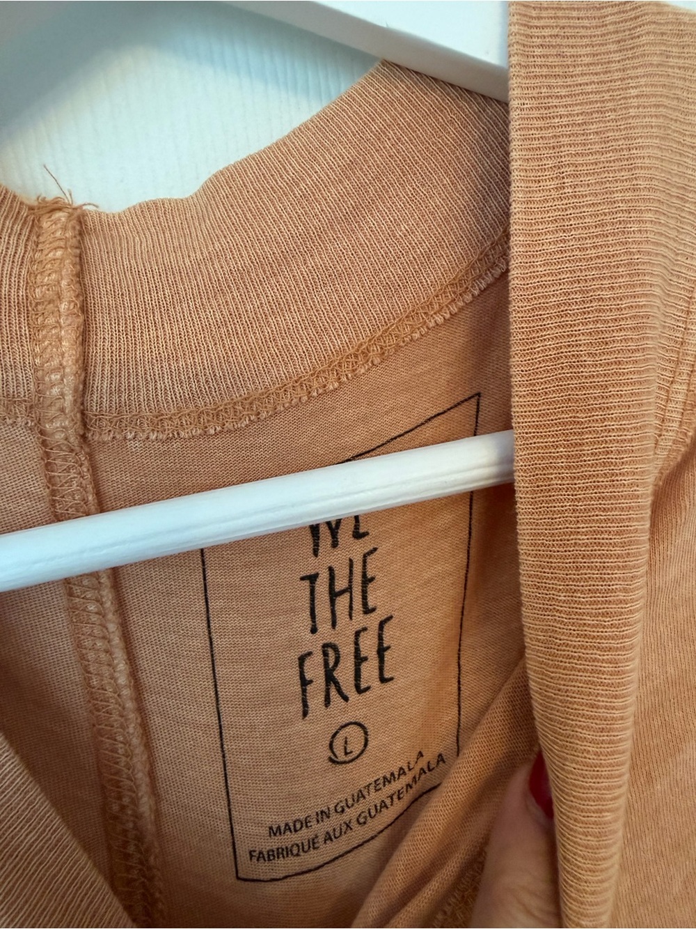 We the Free large mock neck tee shirt top large new women long sleeve - Picture 2 of 4